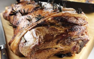 Roast Leg of Hogget with Mint Sauce